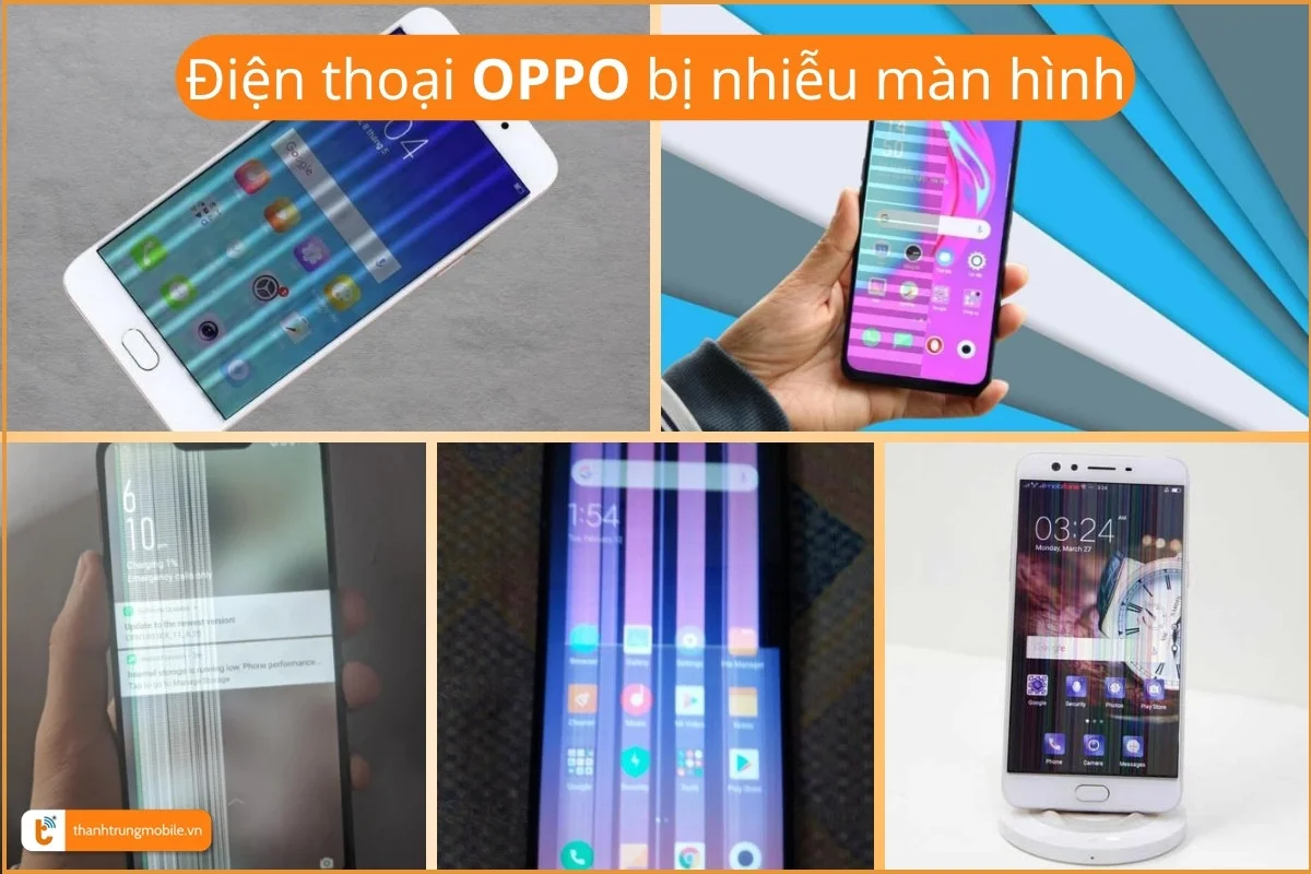 Điện thoại Oppo bị nhiễu màn hình