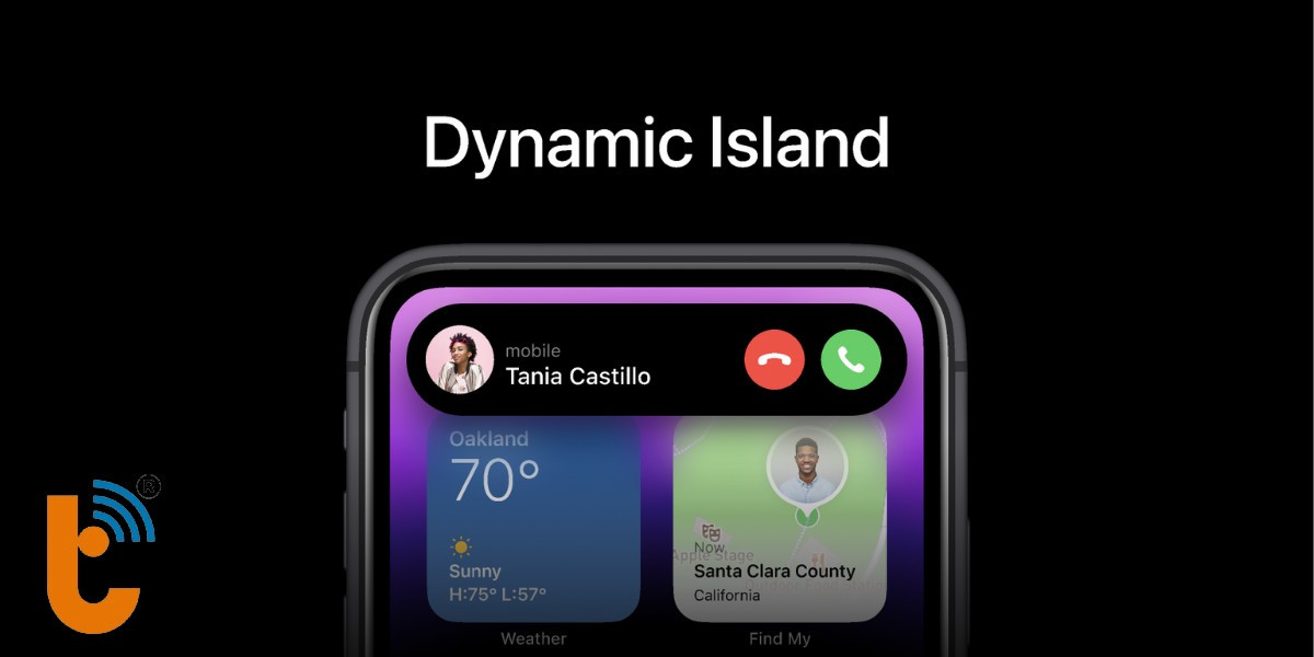 Dynamic Island nhận cuộc gọi đến