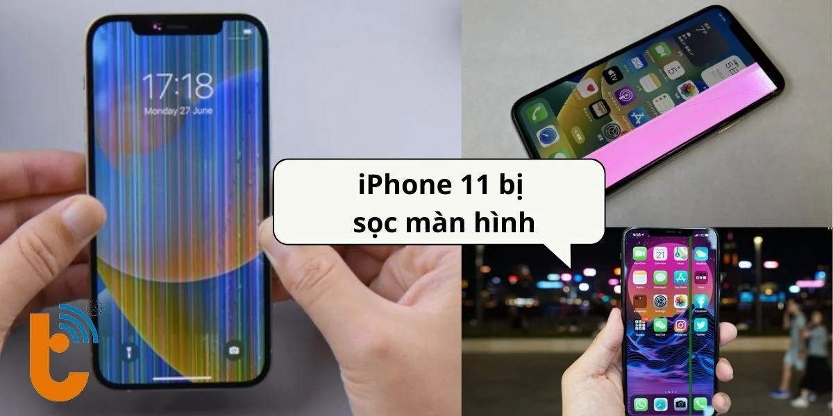 iPhone 11 bị sọc màn hình