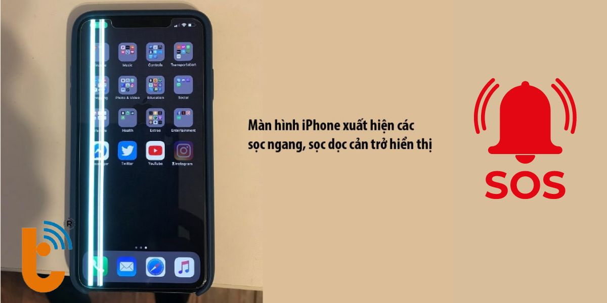 iPhone 13 mini bị sọc màn hình