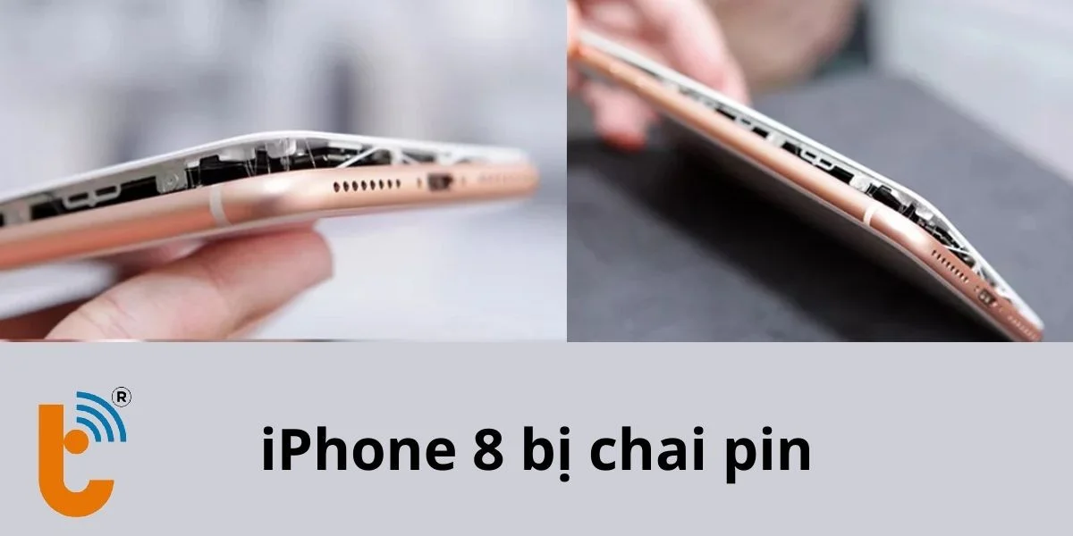 iPhone 8 bị chai pin