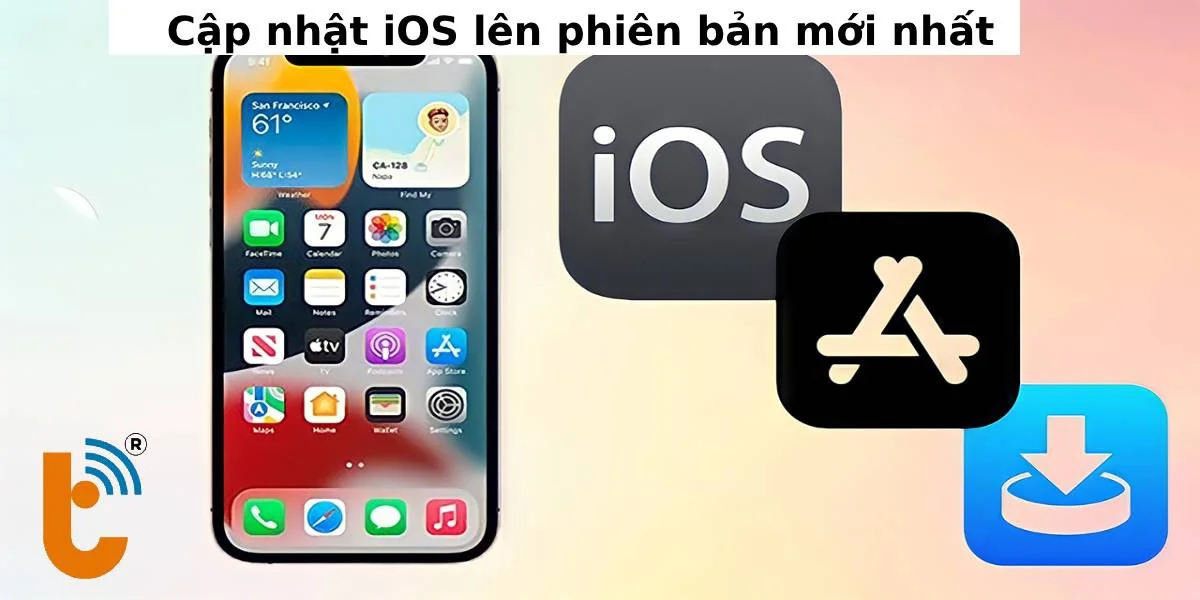 cập nhật IOS mới nhất trên iPhone 