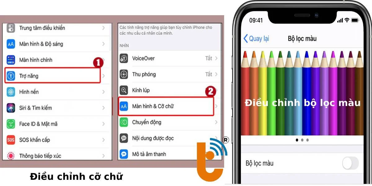 Thay đổi cài đặt hiển thị IP XS