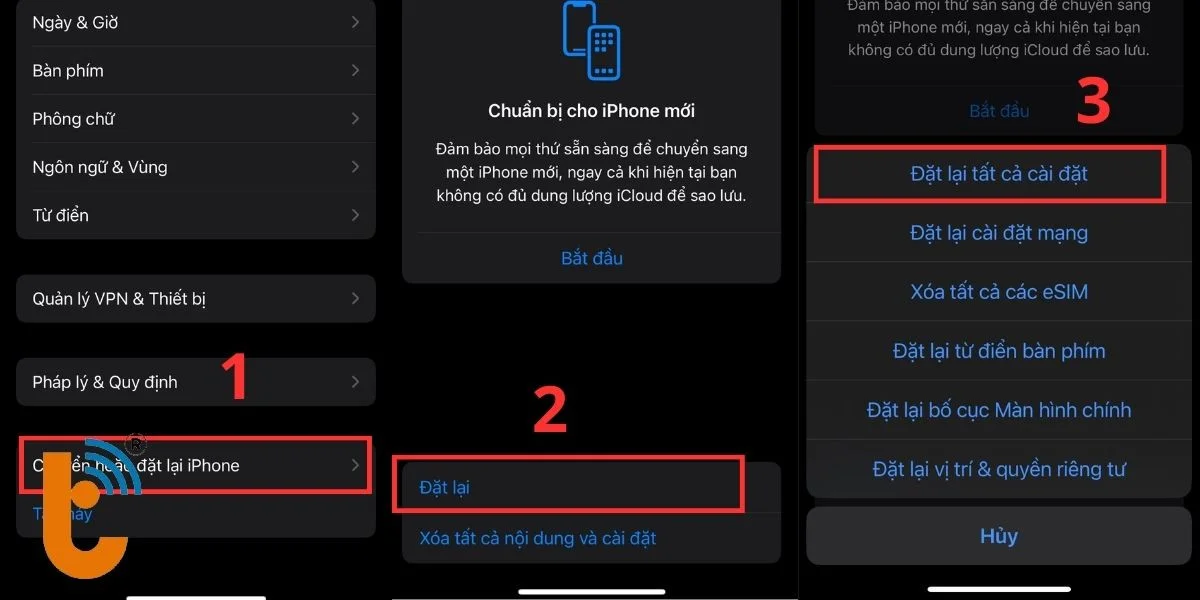 Khôi phục cài đặt gốc cho iPhone 12