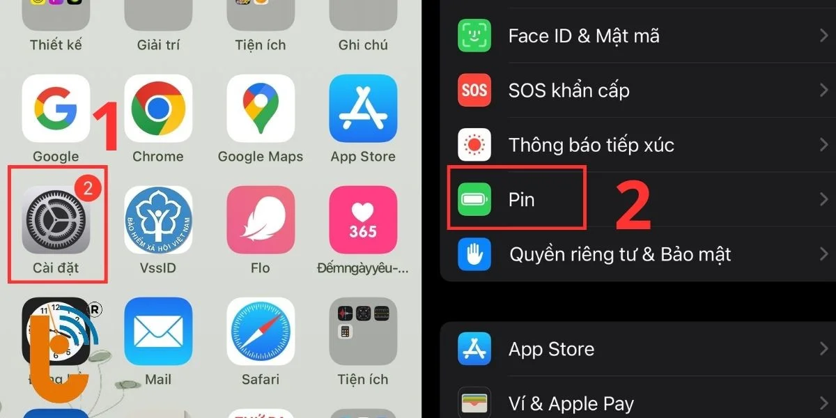 Kiểm tra tình trạng pin của iPhone