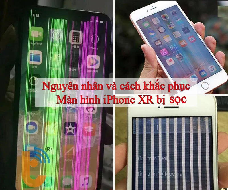 Nguyên nhân và cách khắc phục màn hình iPhone XR bị sọc