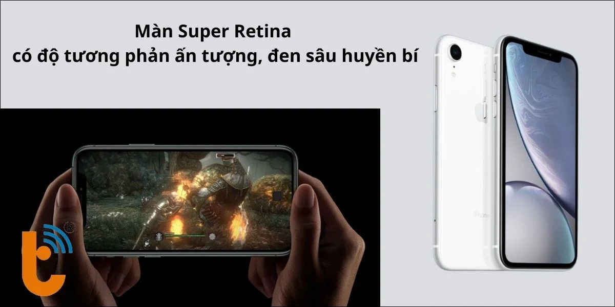 Màn Super Retina có độ tương phản ấn tượng, đen sâu huyền bí