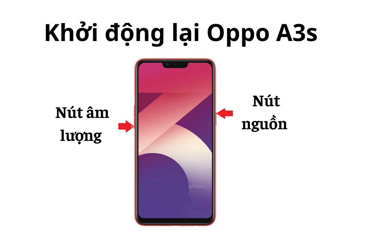 Khởi động lại điện thoại Oppo A3s Khởi động lại điện thoại Oppo A3s lỗi tiếp xúc pin