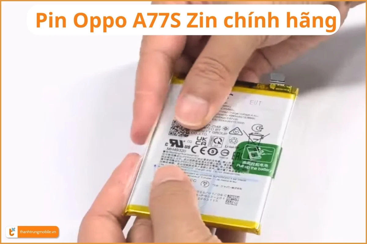 Pin chính hãng Oppo A77S