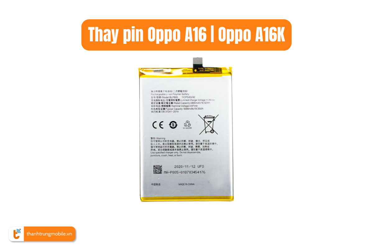 Pin Oppo A16