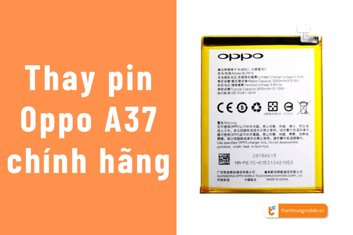 Pin Oppo A37 chính hãng