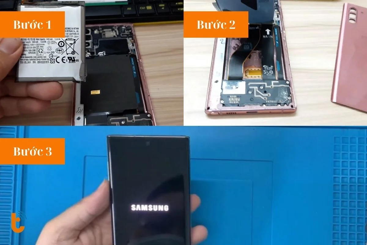 Quy trình thay pin điện thoại Samsung Galaxy Note 10 