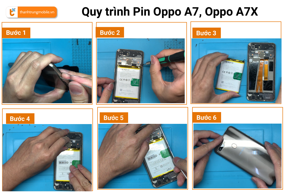 Thay pin Oppo A7 tại Thành Trung Mobile