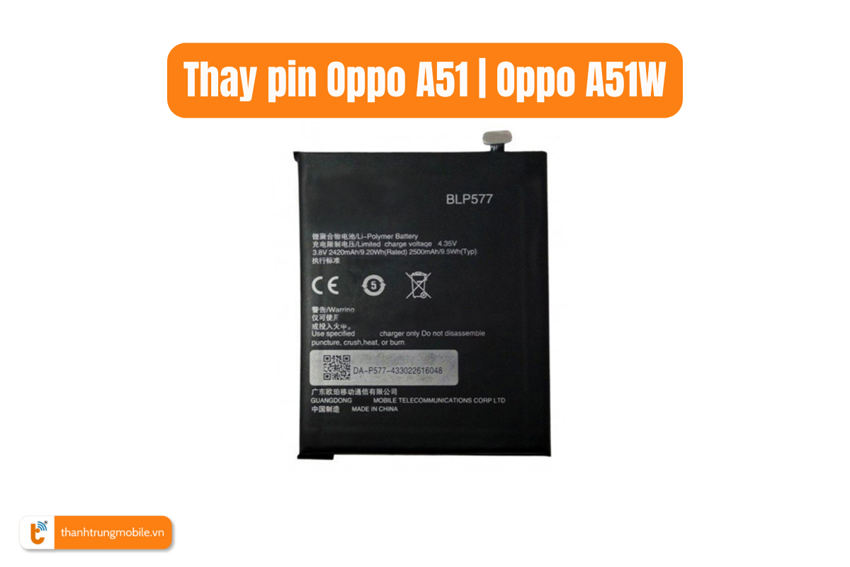 Thay Pin Oppo A51