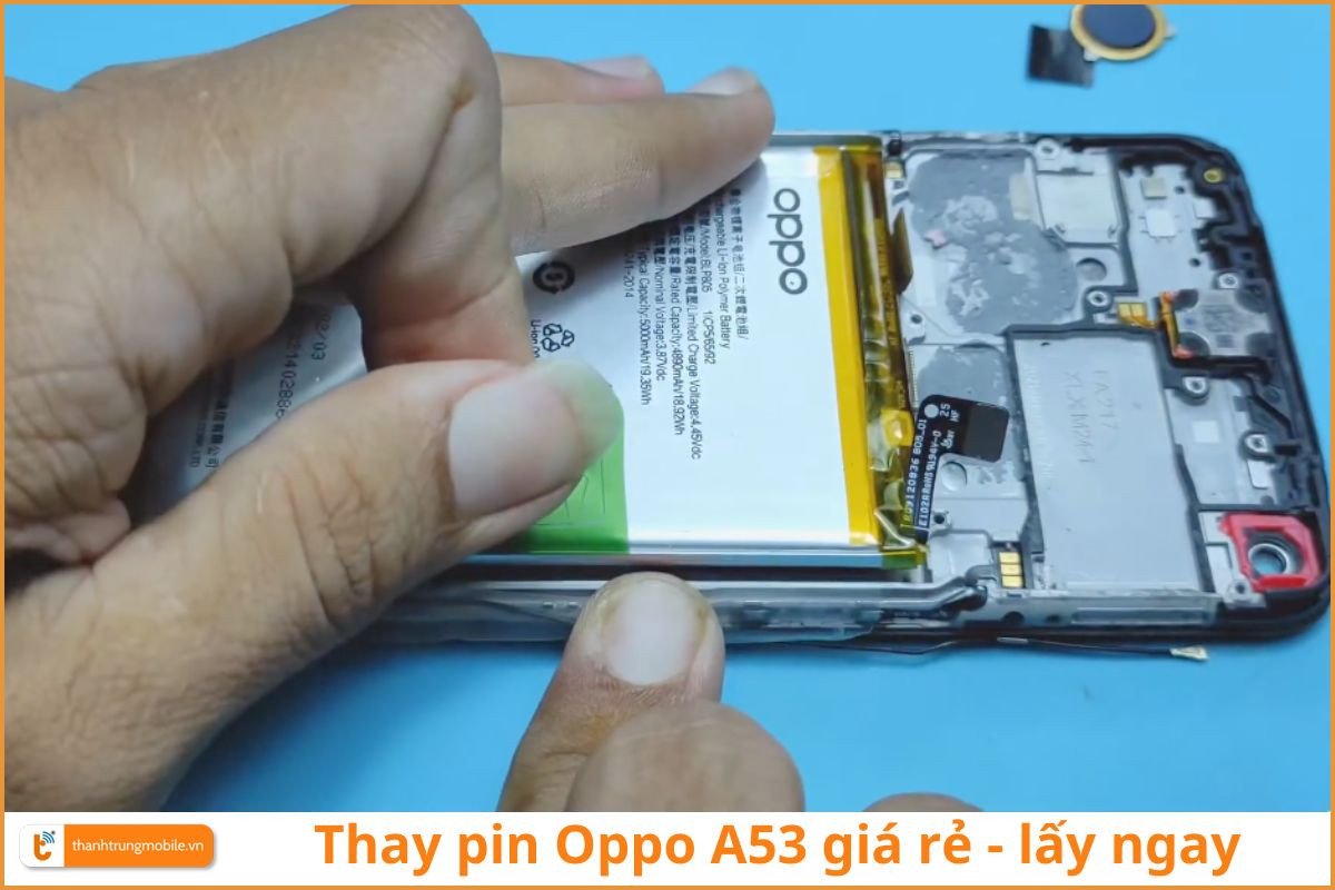 Thay pin Oppo A53 chính hãng - Thành Trung Mobile