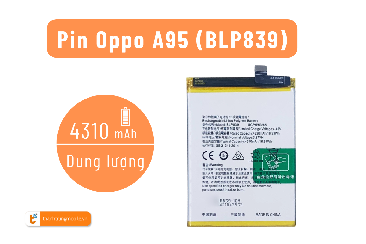 thay pin Oppo BLP839