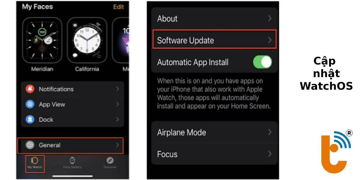 Cập nhật WatchOS trên iPhone