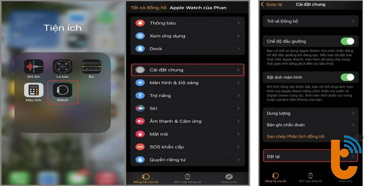 Reset Apple Watch Series 7 về cài đặt gốc trên iPhone đã kết nối Apple Watch