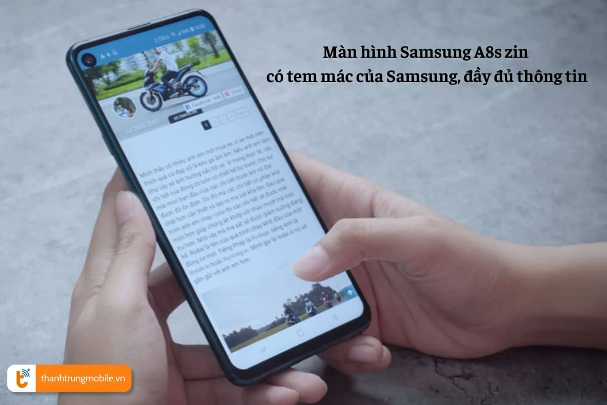 cách chọn màn hình chính hãng Samsung A8s