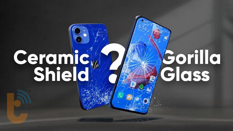 so sánh chi tiết giữa Ceramic Shield với Gorilla Glass Victus