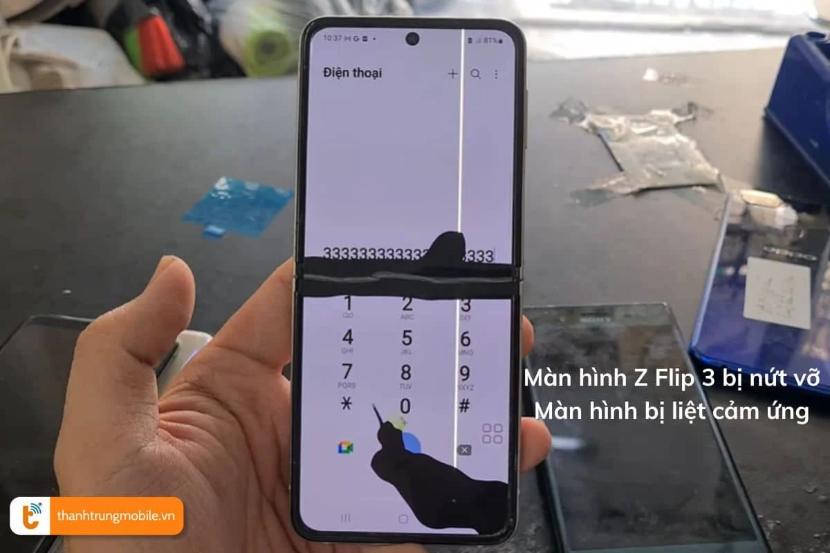 dấu hiệu cần thay màn hình Samsung Z Flip 3