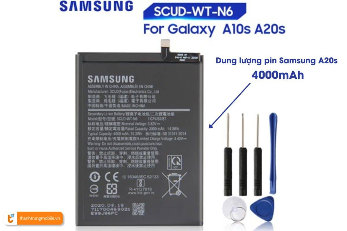dấu hiệu và nguyên nhân cần thay pin Samsung A20s