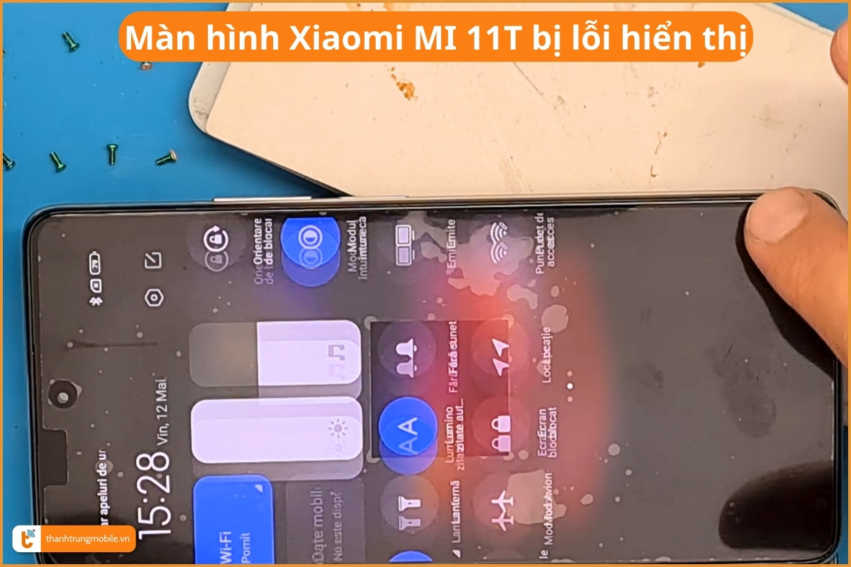Màn hình Xiaomi MI 11T bị lỗi hiển thị