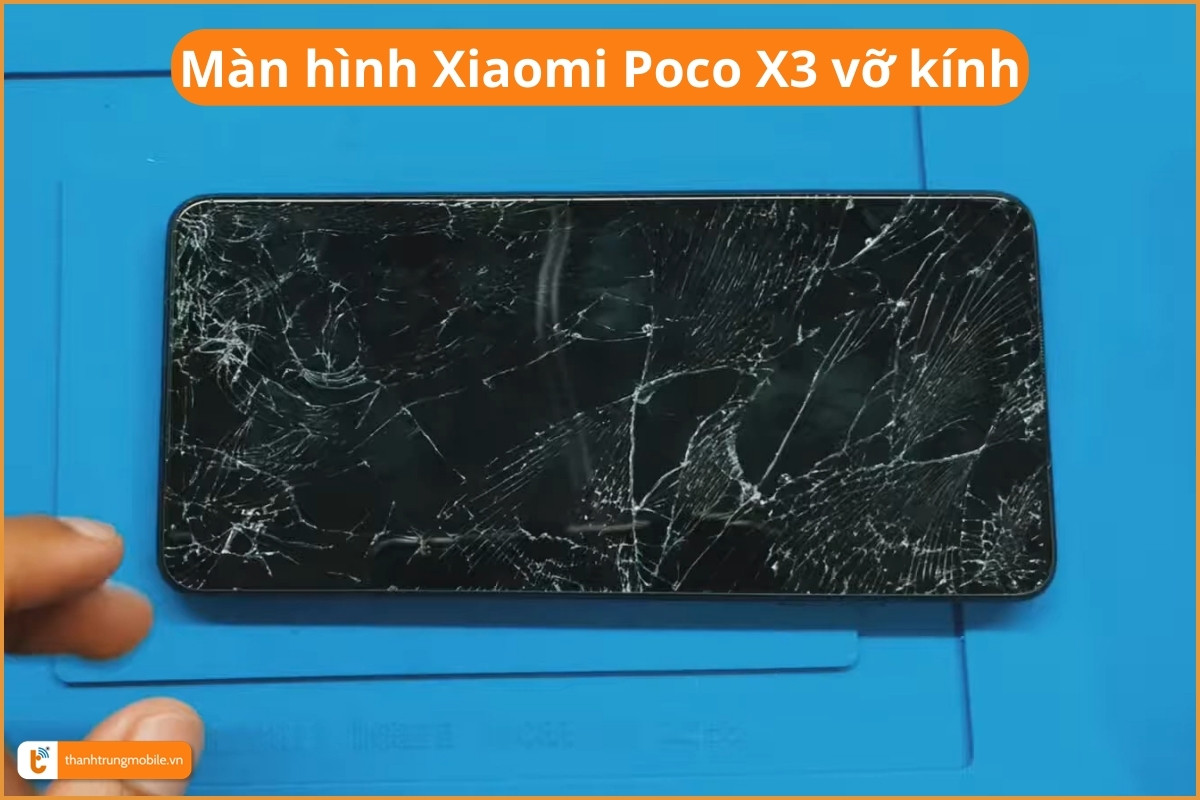 Màn hình Xiaomi Poco X3 vỡ kính