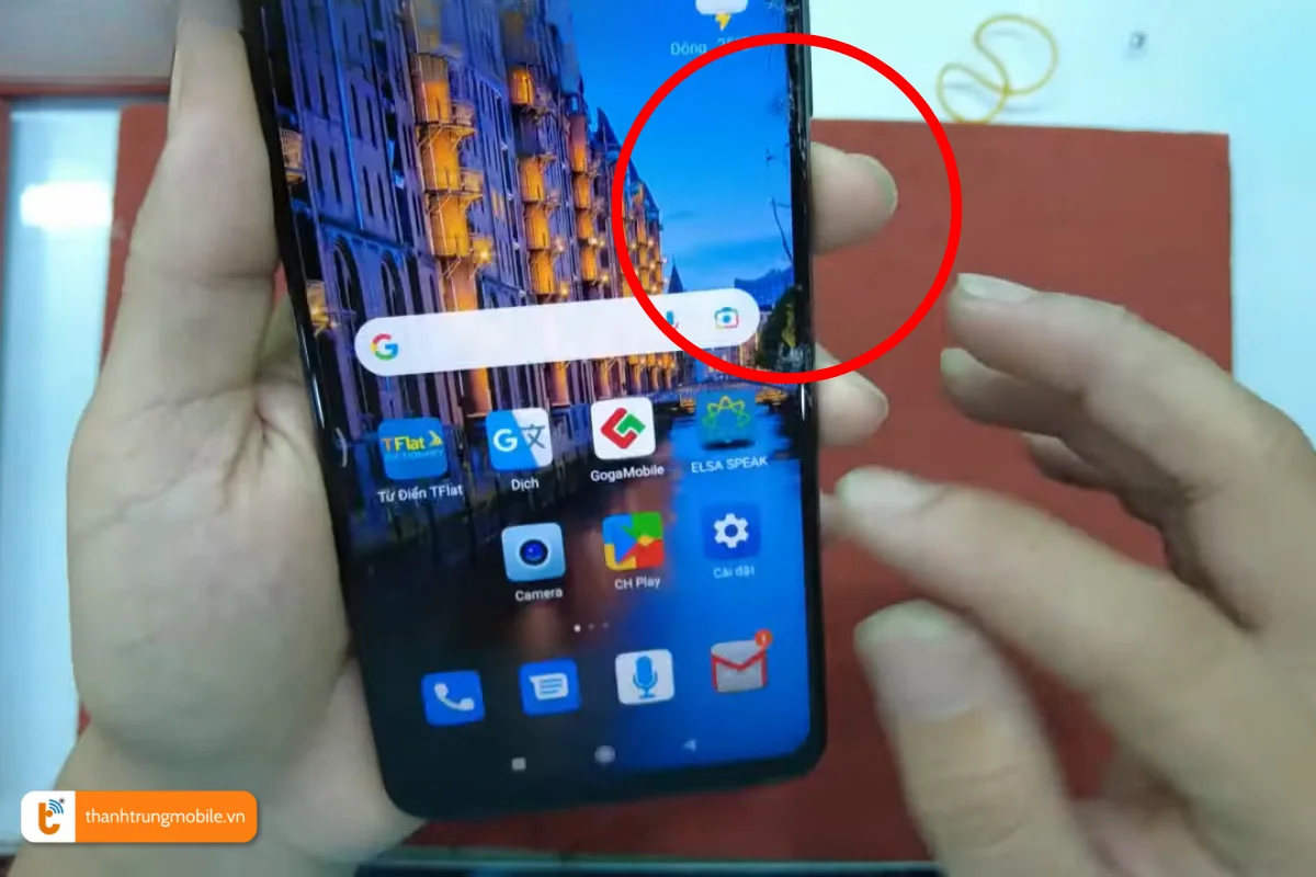 Mặt kính Xiaomi Mi 10T Pro bị nứt vỡ cần thay mới