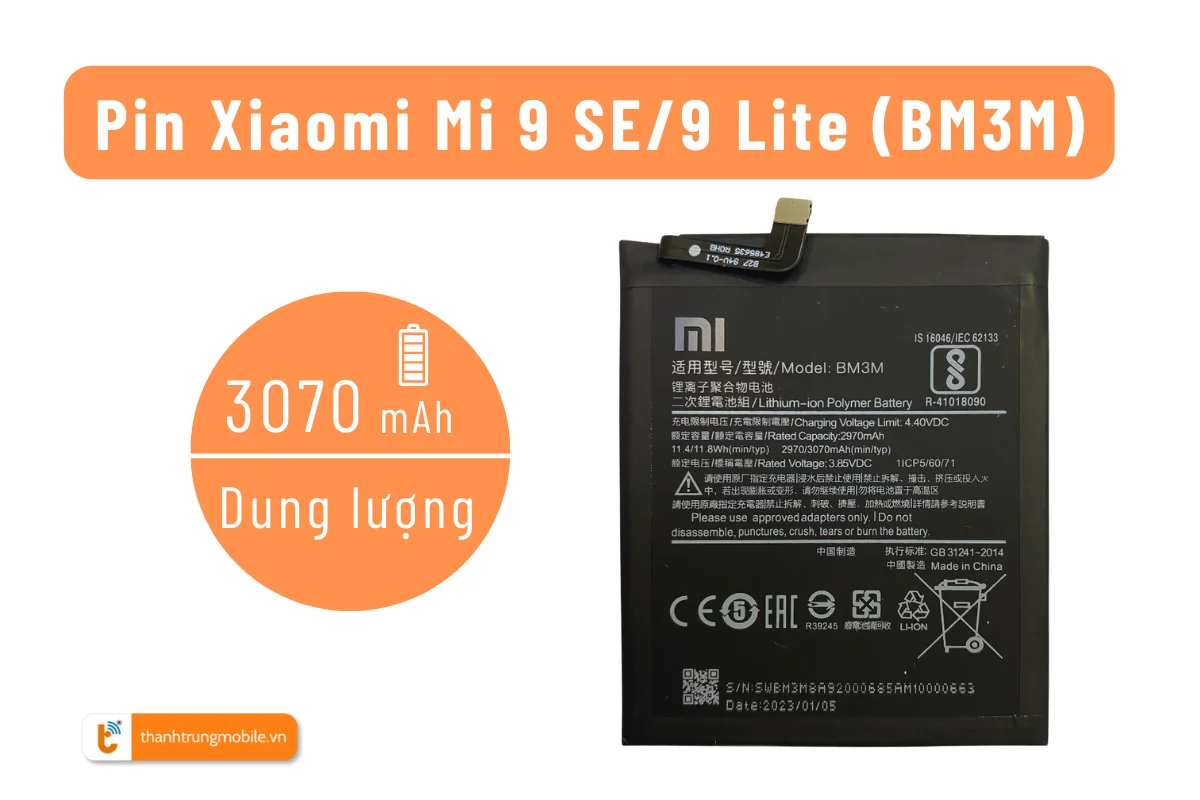 Pin BM3M Xiaomi Mi 9 SE | 9 Lite
