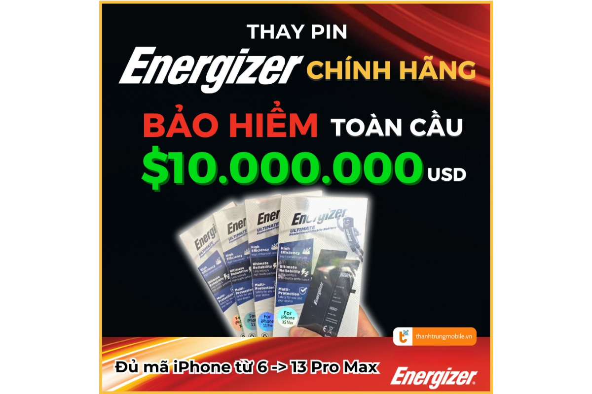 pin điện thoại Energizer chất lượng cao
