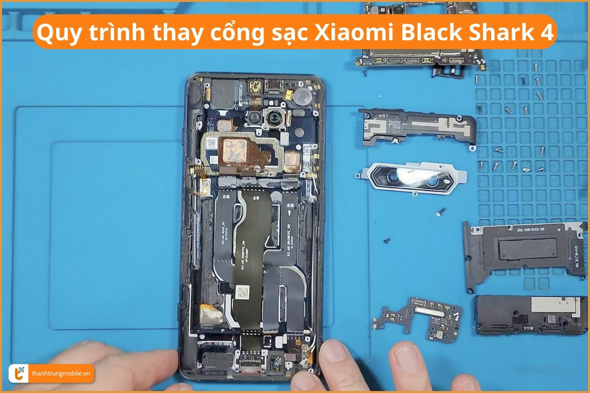 Quy trình thay cổng sạc Xiaomi Black Shark 4