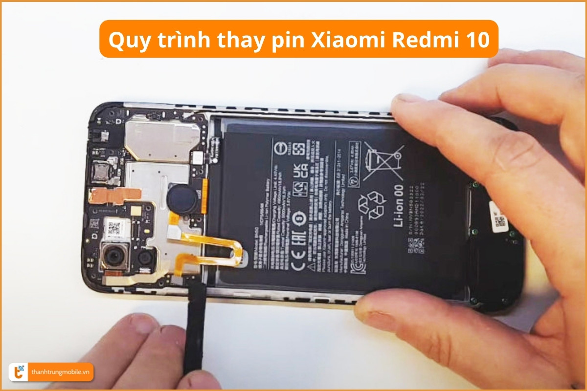 Quy trình thay pin Xiaomi Redmi 10