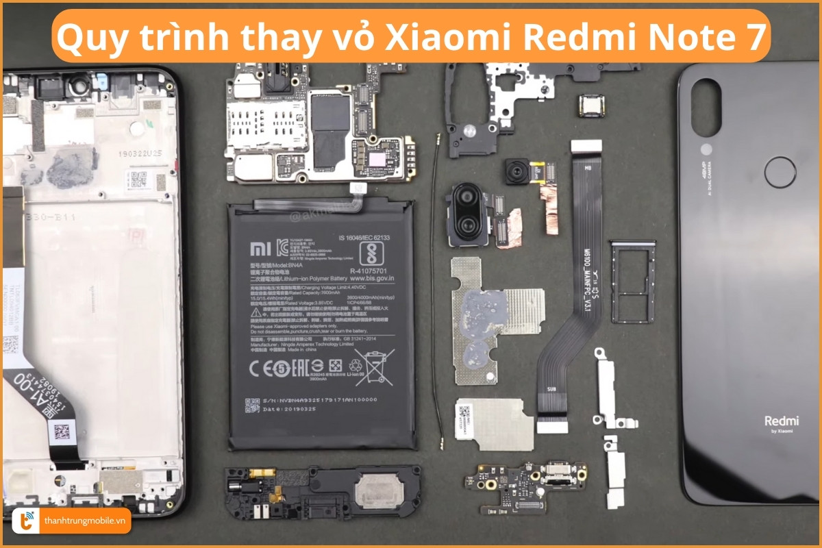 Quy trình thay vỏ Xiaomi Redmi Note 7