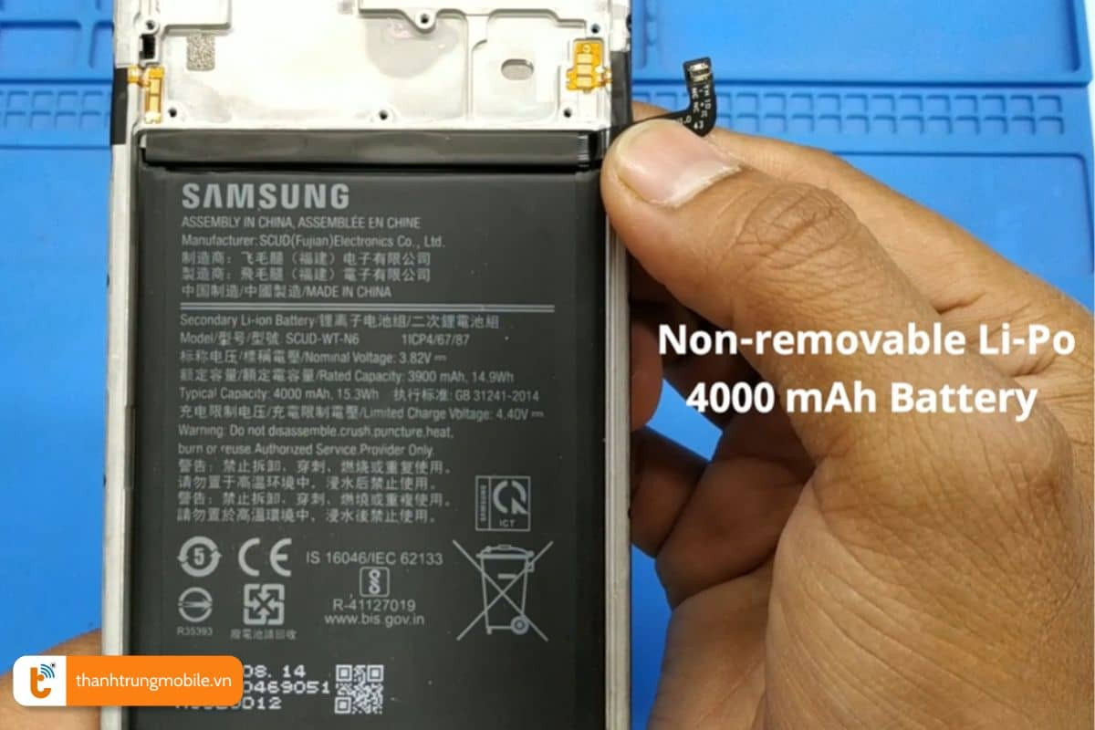 phân biệt pin chính hãng Samsung A20s và pin linh kiện