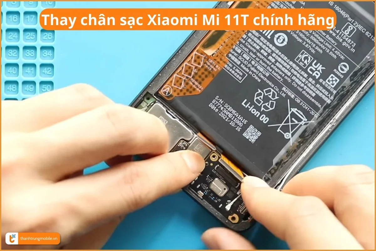 Thay chân sạc Xiaomi Mi 11T chính hãng