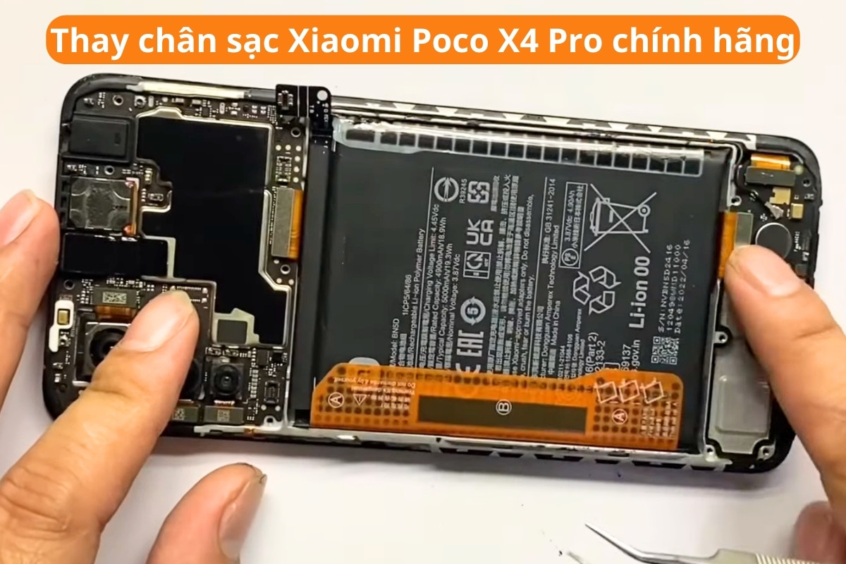 Thay chân sạc Xiaomi Poco X4 Pro chính hãng