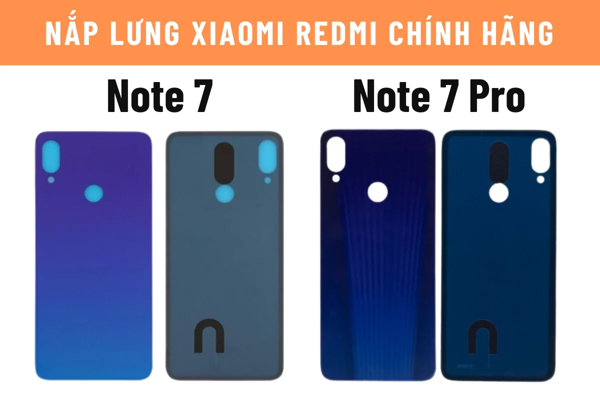 thay nắp lưng xiaomi redmi note 7