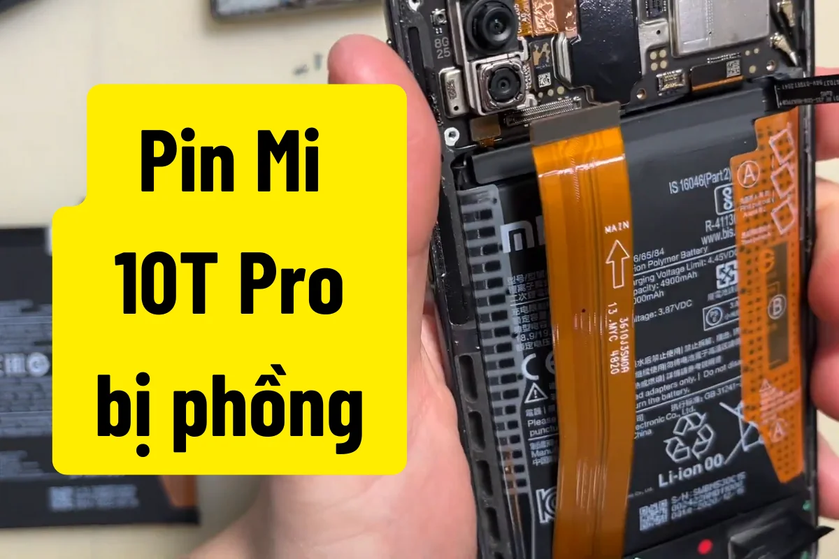 Thay pin Mi 10T Pro