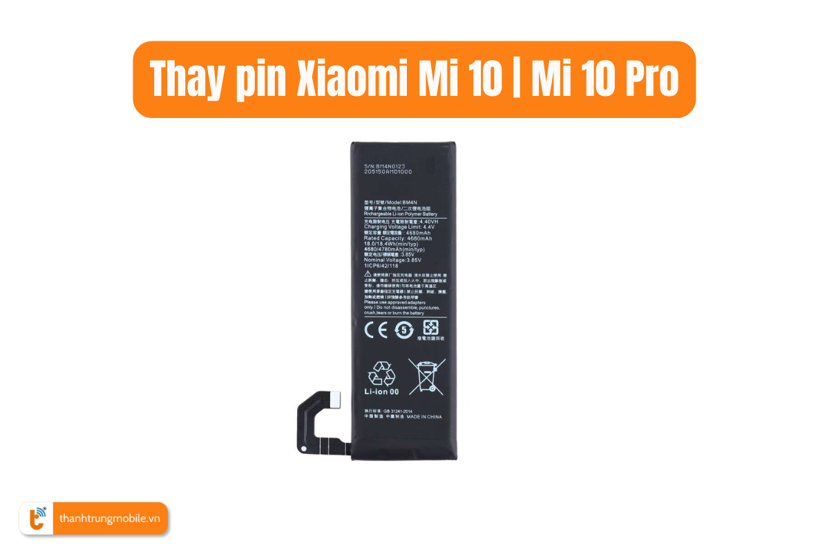 Thay pin Xiaomi Mi 10