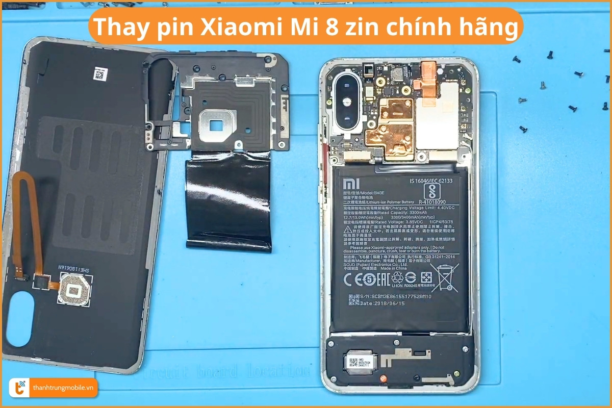 Thay pin Xiaomi Mi 8 zin chính hãng