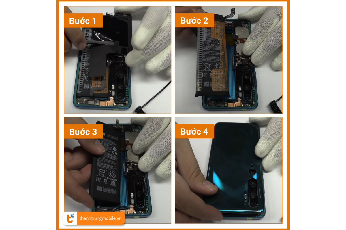 Thay pin Xiaomi Mi Note 10 Lite | 10 Pro