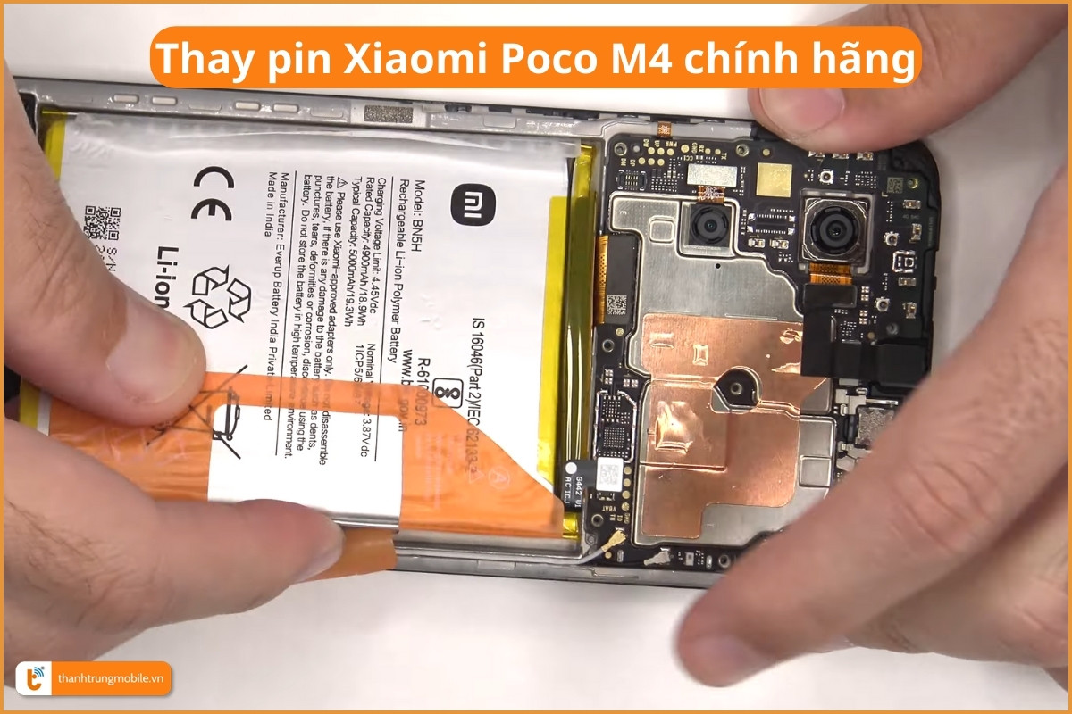 Thay pin Xiaomi Poco M4 chính hãng