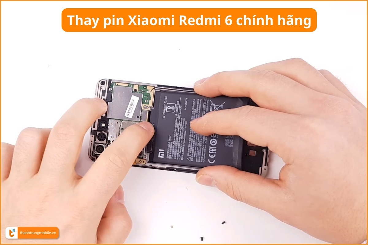 Thay pin Xiaomi Redmi 6 chính hãng