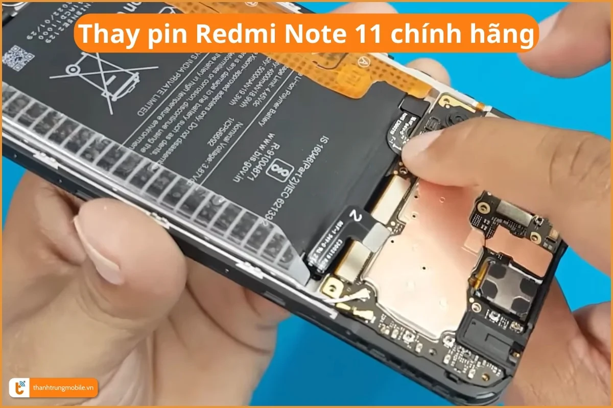 Thay pin Xiaomi Redmi Note 11 chính hãng