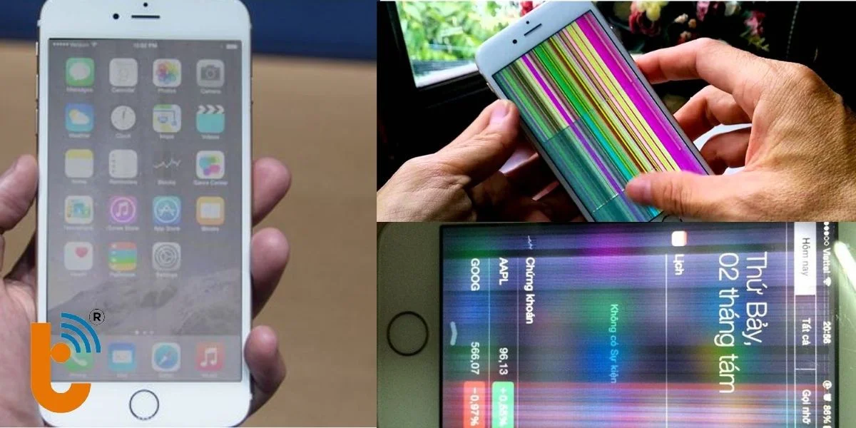 Tình trạng sọc màn hình trên iPhone 6s Plus