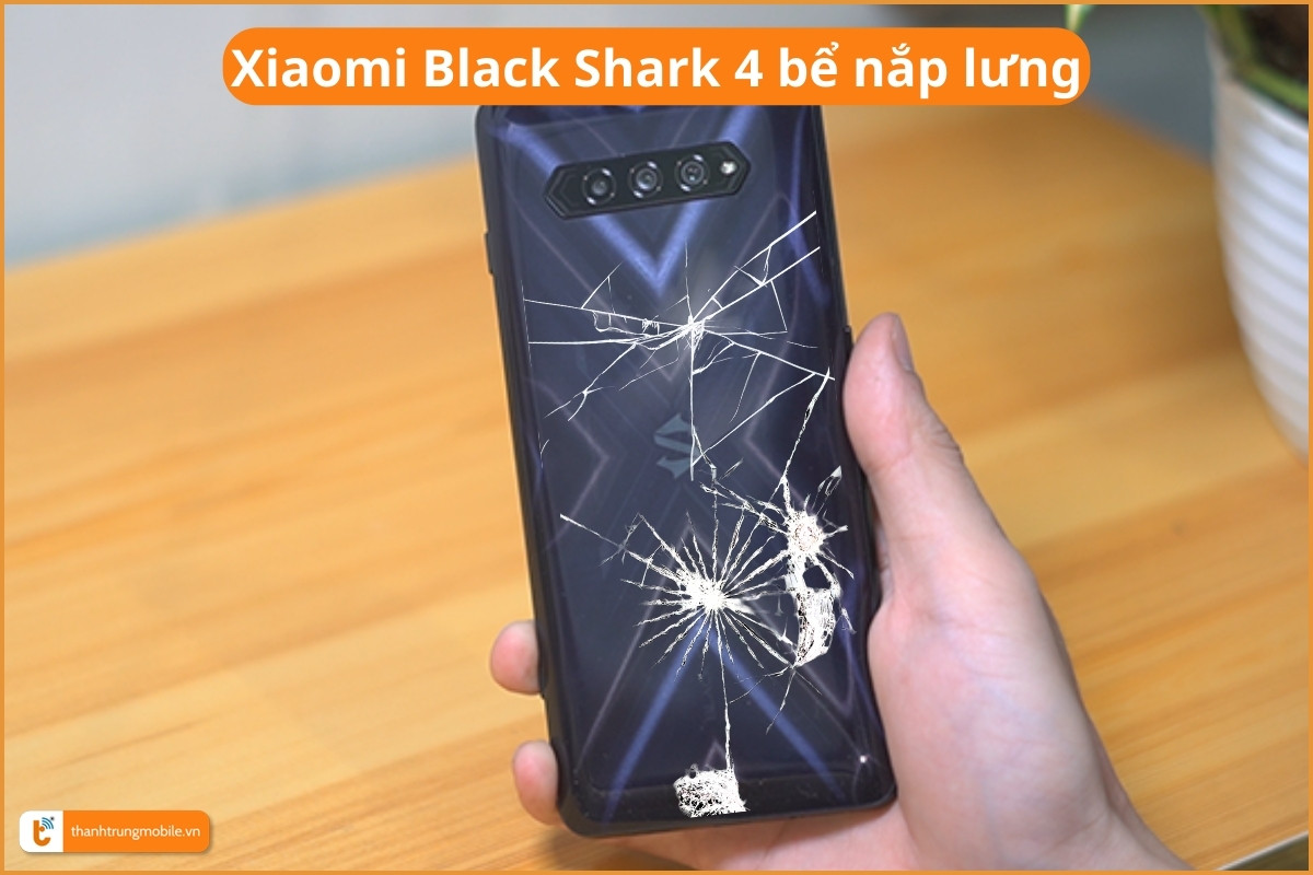 Xiaomi Black Shark 4 bể nắp lưng