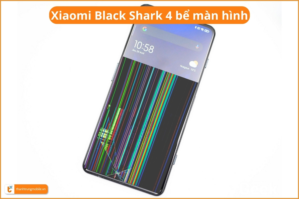 Xiaomi Black Shark 4 bể màn hình