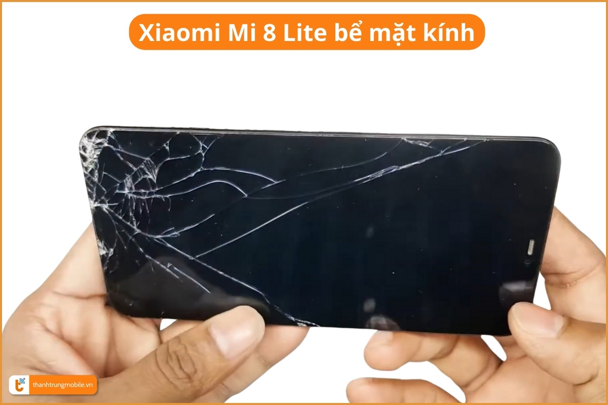 Xiaomi Mi 8 Lite bể mặt kính