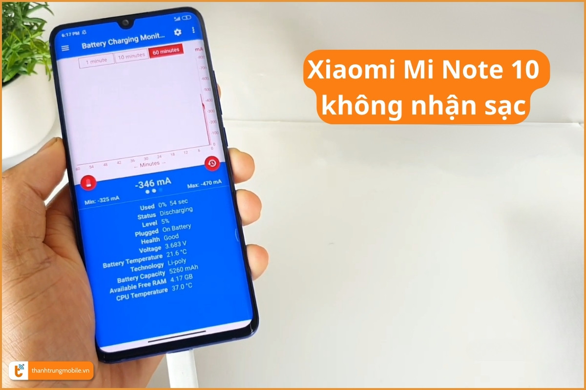 Xiaomi Mi Note 10 sạc không vào